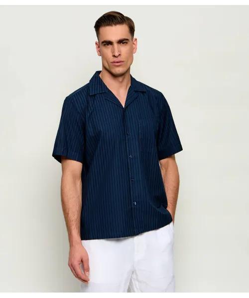 26SS 보스 반팔 셔츠 50559321 10277648 01 404 Dark blue