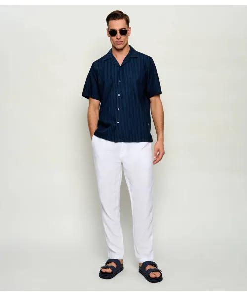 26SS 보스 반팔 셔츠 50559321 10277648 01 404 Dark blue - BOSS