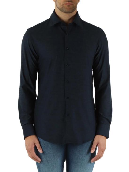 26SS 보스 긴팔 셔츠 50561109 10278703 01 404 Dark blue