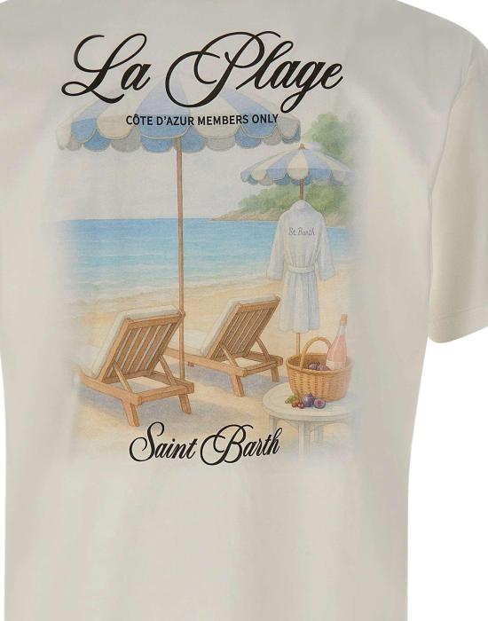 26SS 세인트바쓰 반팔 티셔츠 PRL000204289L WHITE - MC2 SAINT BARTH