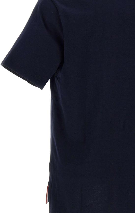 26FW 톰브라운 저지 릴렉스드 사이드 슬릿 티 MJS067A00042415 NAVY - THOM BROWNE