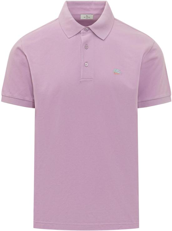 26SS 에트로 로고 코튼 폴로 티셔츠 MRMD0005AU135F0463 PINK