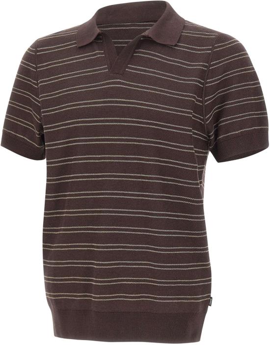 26SS 보스 폴로 티셔츠 50560483206 BROWN
