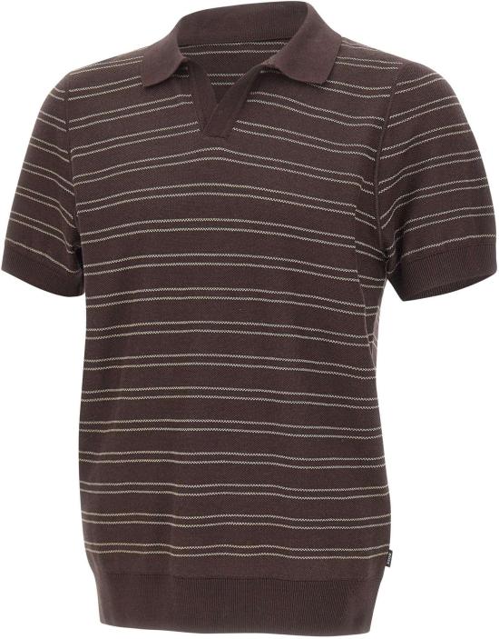 26SS 보스 폴로 티셔츠 50560483206 BROWN