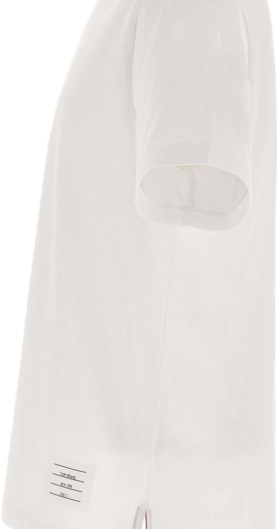 26FW 톰브라운 저지 릴렉스드 사이드 슬릿 티 MJS067A00042100 WHITE - THOM BROWNE