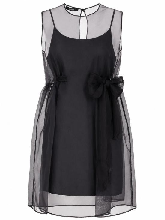 26FW 라 로즈 미디 원피스 245050728302 NERO