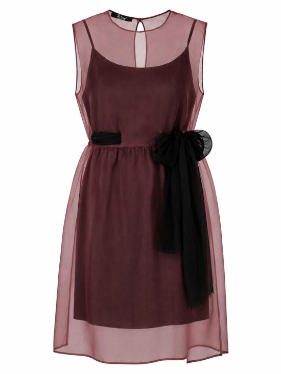 26FW 라 로즈 미디 원피스 245050728346 BORDEAUX
