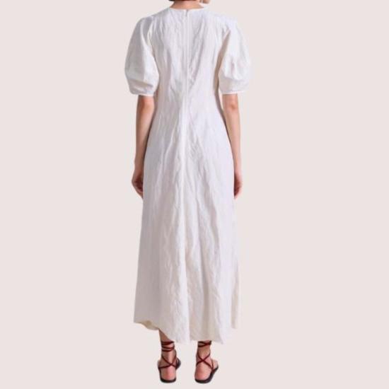  어피스 어파트 롱 원피스 Apiece Apart Bettina 맥시 드레스 레드 - APIECE APART
