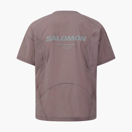 26SS 살로몬 슬레이트 우븐 숏 슬리브 티셔츠 S262001HTW51 GPK DOM - SALOMON
