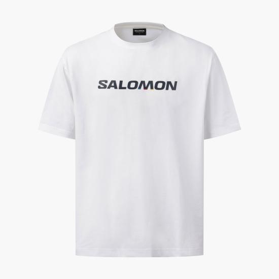 26SS 살로몬 아센티오 숏 슬리브 티셔츠 S262001HTS41 WHT DOM
