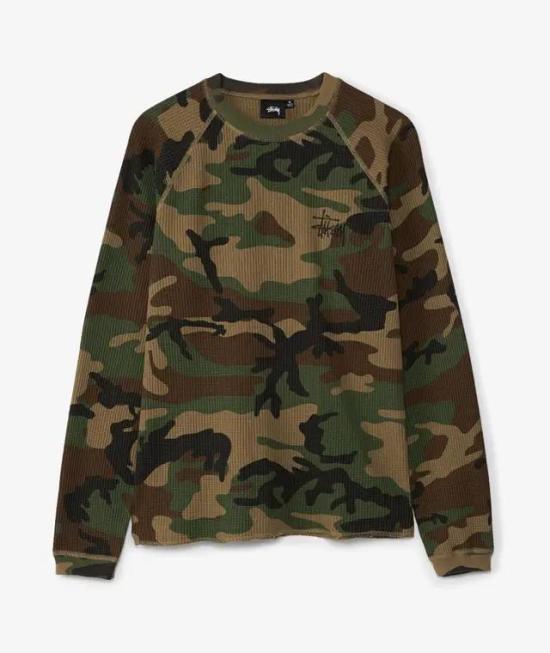  스투시 긴팔 티셔츠 1140356 WOODLANDCAMO DOM