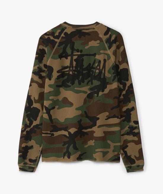  스투시 긴팔 티셔츠 1140356 WOODLANDCAMO DOM - STUSSY