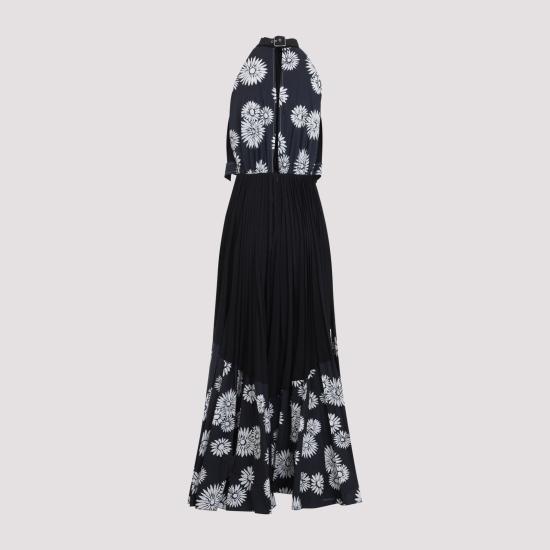 26SS 랑방 롱 원피스 RWDR00276272P26 10 BLACK - LANVIN