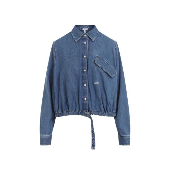 26FW 로에베 데님 셔츠 S540Y1DX14 5140 LIGHT BLUE - LOEWE
