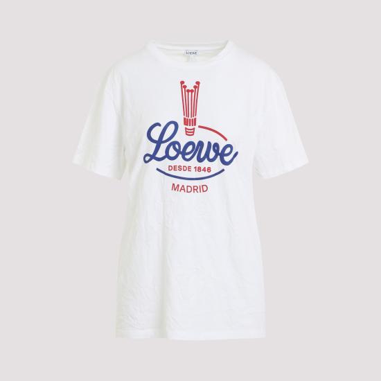 26FW 로에베 반팔 티셔츠 S540Y22X93 2100 WHITE - LOEWE