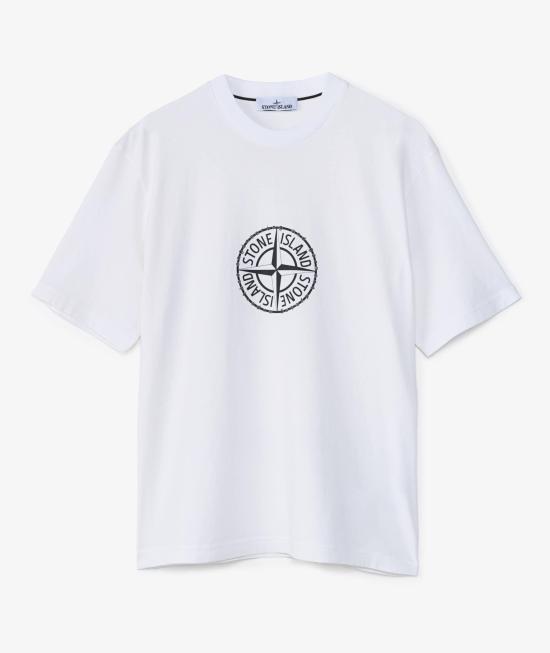 26SS 스톤 아일랜드 반팔 티셔츠 L1S152100001S0362 V0001 WHITE
