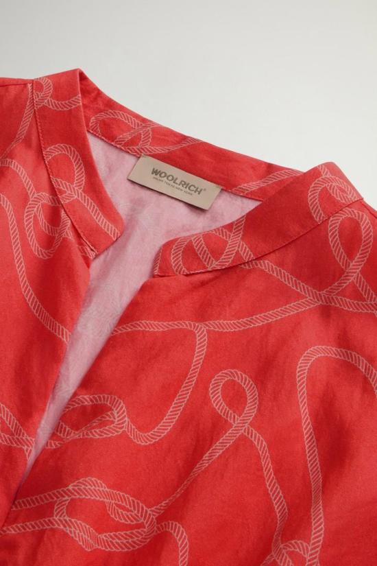 26SS 울리치 미디 원피스 CFWWDR2025FRUT5331 5550 PAPRIKA ROPE - WOOLRICH