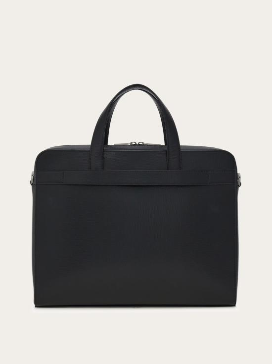 26SS 살바토레 페라가모 브리프케이스 241806 786555 BLACK DOM - SALVATORE FERRAGAMO