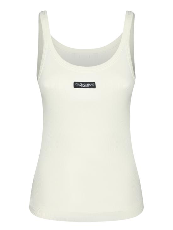 26SS 돌체앤가바나 립드 탱크탑 F8W45T FU7AV W0001 White