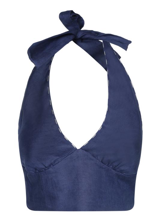 26SS 칼라 데 라 크루즈 민소매 티셔츠 25C297 MARE Blue