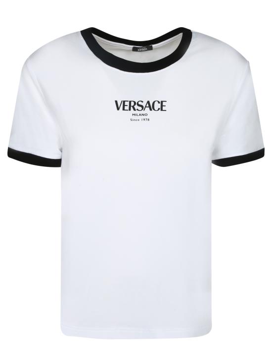 26SS 베르사체 반팔 티셔츠 1022656 1A16685 2W020 White