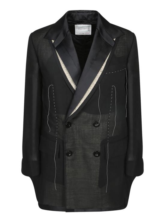 26SS 사카이 수트 자켓 2608502 001 Black