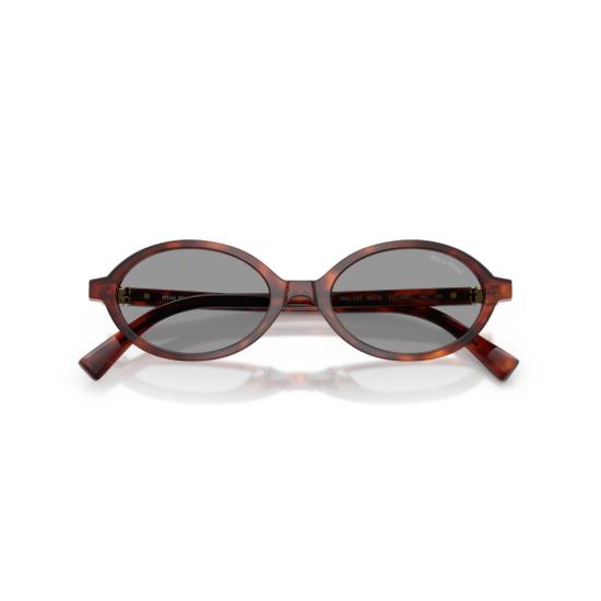 26SS 미우미우 선글라스 0Mu 04Zs 호피무늬 타원형 프레임 - MIU MIU