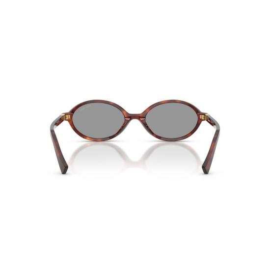 26SS 미우미우 선글라스 0Mu 04Zs 호피무늬 타원형 프레임 - MIU MIU