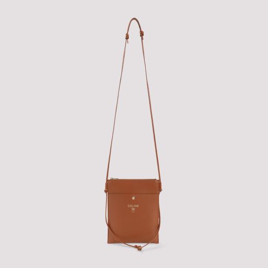 26FW 셀린느 샤프 파우치 스무스 램스킨 10P812K05 04LU TAN - CELINE