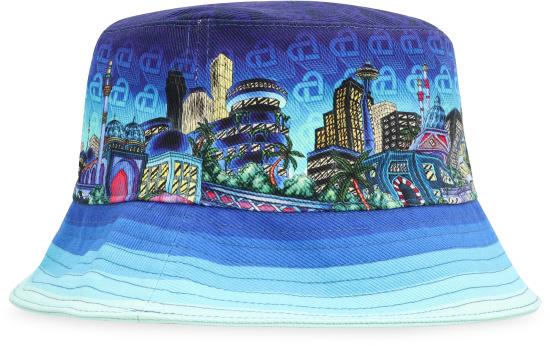  카사블랑카 버킷햇 AF23HAT00310 01 blue - CASABLANCA