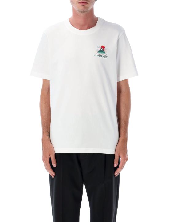 25FW 카사블랑카 반팔 티셔츠 MPF25JTS00104 WHITE