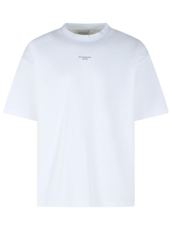 26SS 드롤드무슈 반팔 티셔츠 PERM TS202 CO002OPW White