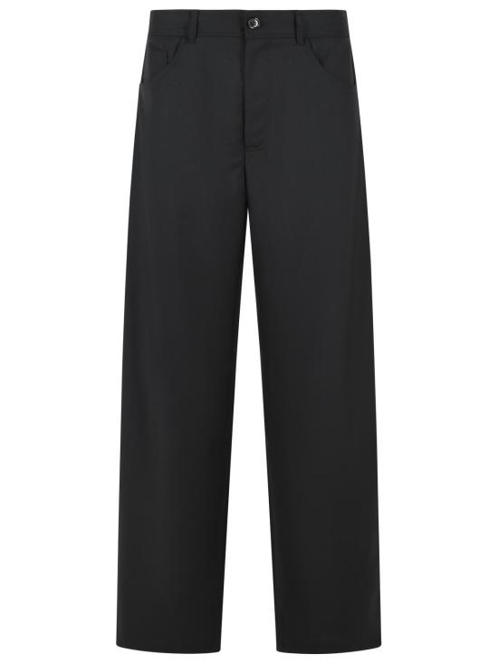 26SS 세퍼 스트레이트 팬츠 MSS26GINOFINBFINE BLACK WOOL Black