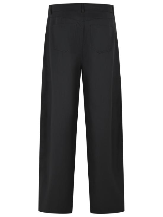 26SS 세퍼 스트레이트 팬츠 MSS26GINOFINBFINE BLACK WOOL Black - SEFR