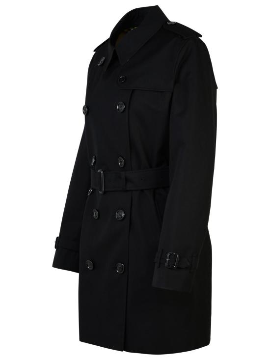 26FW 버버리 숏 켄싱턴 헤리티지 트렌치 코트 8079415A1189 Black - BURBERRY
