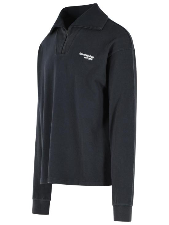 26SS 아크네 스튜디오 집업 로고 스웨트셔츠 BI0220900 Black - ACNE STUDIOS