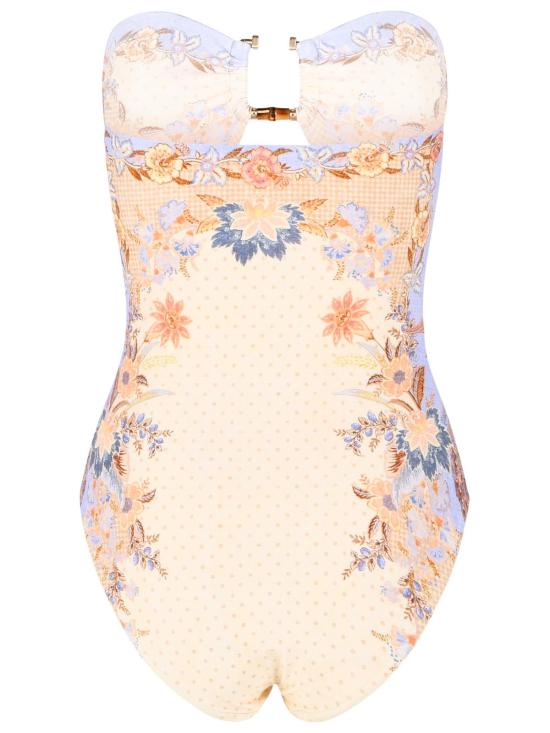 26FW 짐머만 원피스 수영복 9076WSS262BISCUIT SCARF FLORAL Beige - ZIMMERMANN