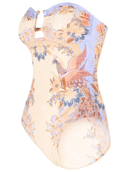 26FW 짐머만 원피스 수영복 9076WSS262BISCUIT SCARF FLORAL Beige - ZIMMERMANN
