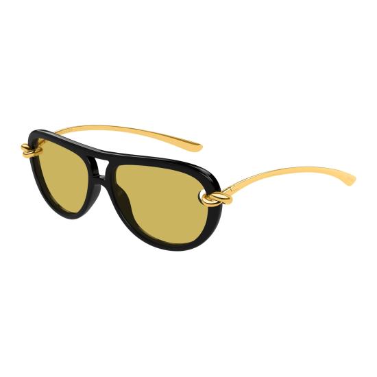 25FW 보테가베네타 선글라스 BV1418S 001 BLACK GOLD YELLOW