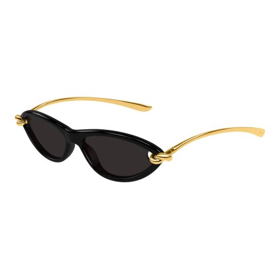 25FW 보테가베네타 선글라스 BV1390S 001 BLACK GOLD GREY - BOTTEGA VENETA