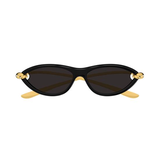 25FW 보테가베네타 선글라스 BV1390S 001 BLACK GOLD GREY - BOTTEGA VENETA