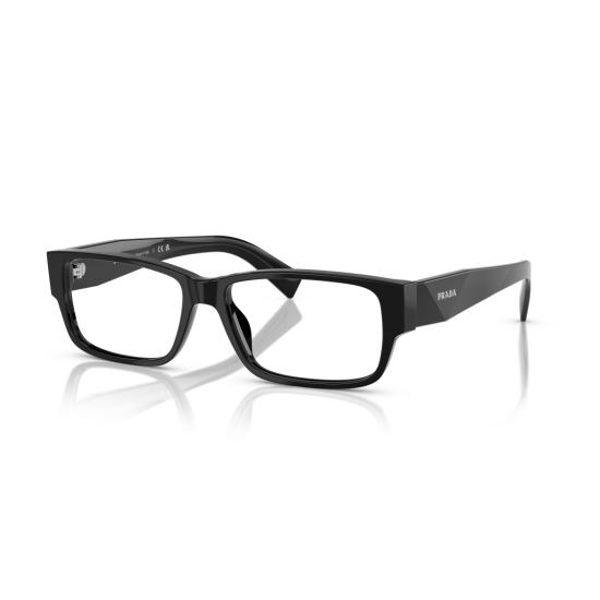 26SS 프라다 안경 0Pr B09v 유광 블랙 아세테이트 직사각형 - PRADA