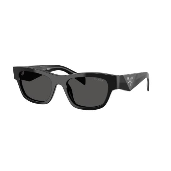 26SS 프라다 선글라스 0Pr B09s 볼드 직사각형 프레임 블랙 아세테이트 - PRADA
