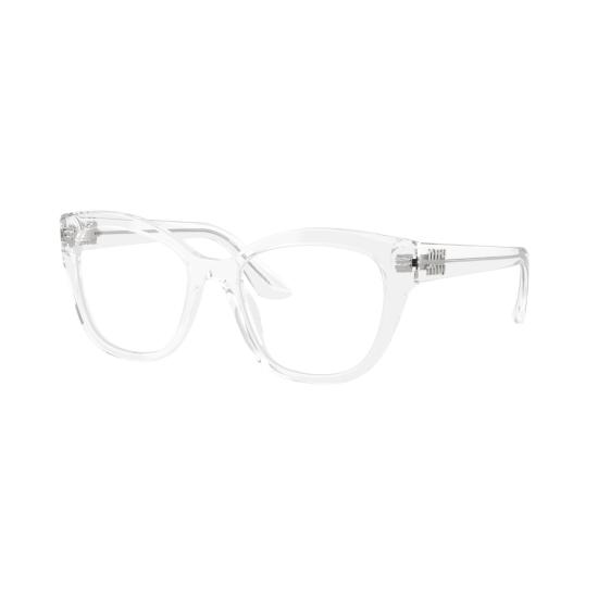 26SS 미우미우 안경 0Mu 05Xv 투명 아세테이트 캣아이 안경 - MIU MIU