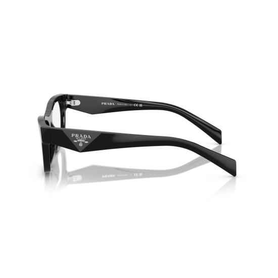 26SS 프라다 안경 0Pr B01v 직사각형 검정색 아세테이트 안경 - PRADA