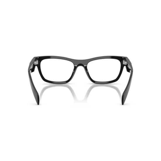 26SS 프라다 안경 0Pr B01v 직사각형 검정색 아세테이트 안경 - PRADA