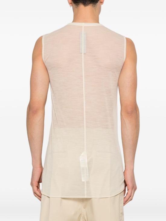 26SS 릭 오웬스 민소매 티셔츠 RU01F2151 JWR 81 White - RICK OWENS