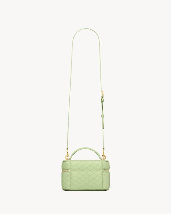 26SS 생로랑 램스킨 가비 베니티 백 7667311EL073986 Green - SAINT LAURENT
