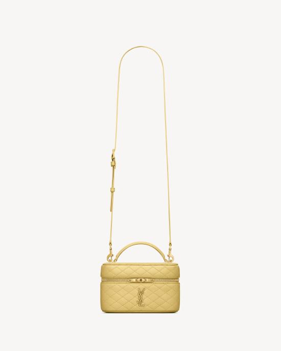 26SS 생로랑 램스킨 가비 베니티 백 7667311EL077555 Yellow - SAINT LAURENT