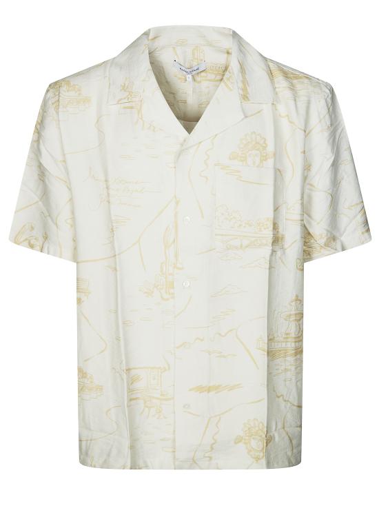 26SS 메종키츠네 반팔 셔츠 QM00404WW9103 0522 BIANCO